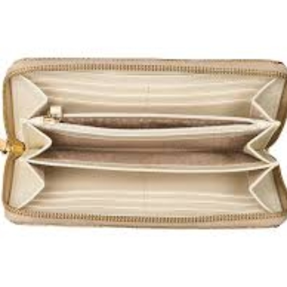 NEW KATE SPADE METRO SPADE NEDA ZIP WALLET IN GOLD - Picture 3 of 6